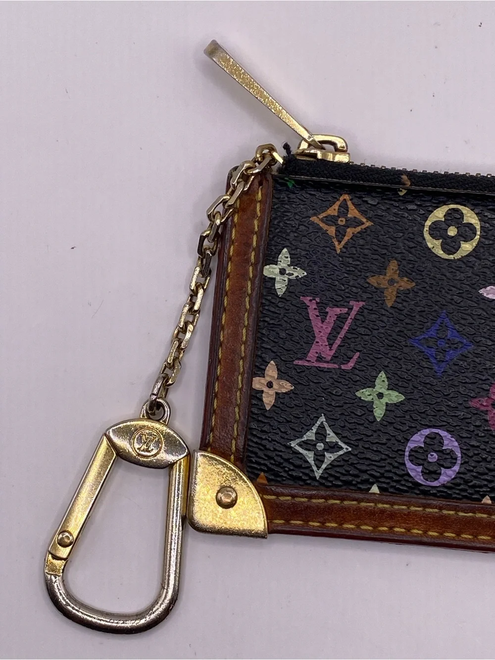 Louis Vuitton x Murakami Multicolor Noir Pouchette Cles
